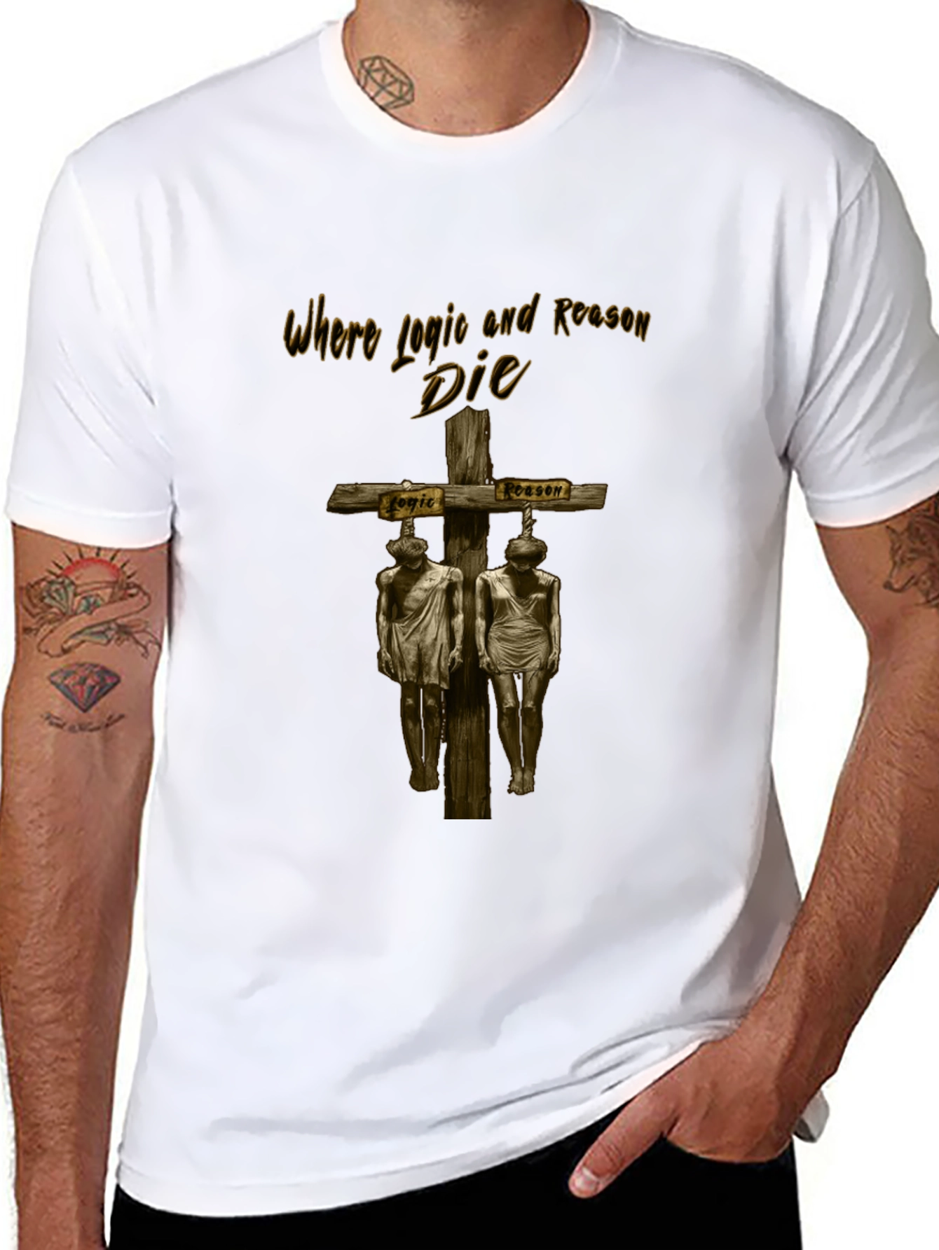 Where Logic and Reason Die Graphic Tee
