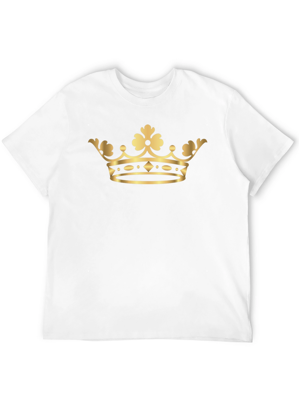 Gold Crown Graphic Tee - Classic Style