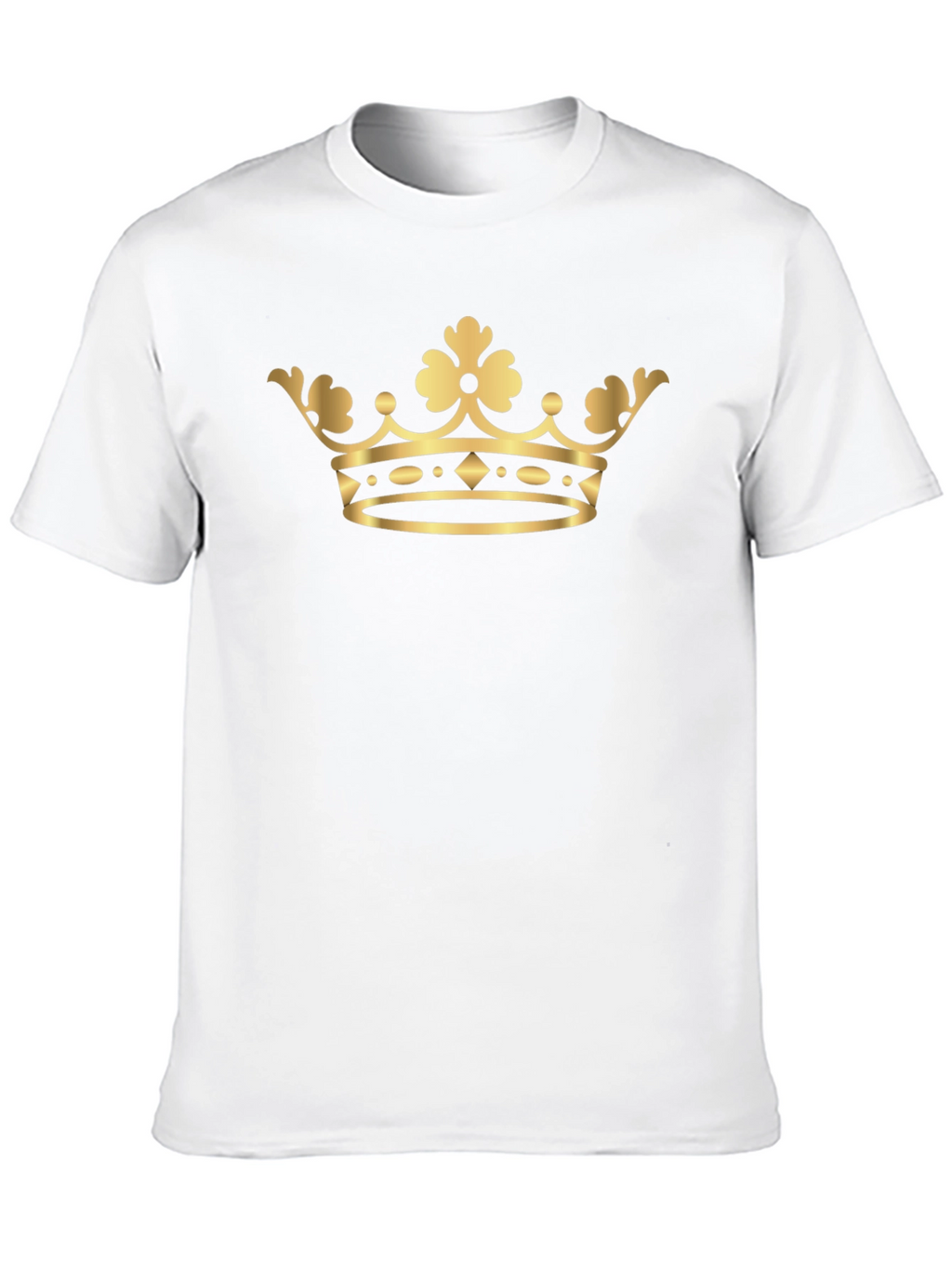 Gold Crown Graphic Tee - Classic Style