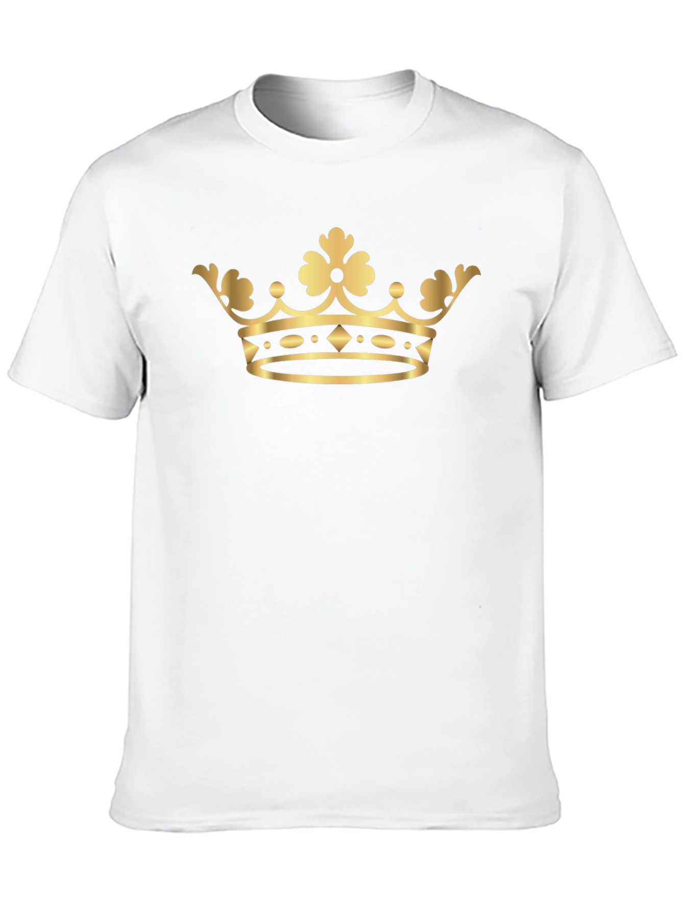 Gold Crown Graphic Tee - Classic Style