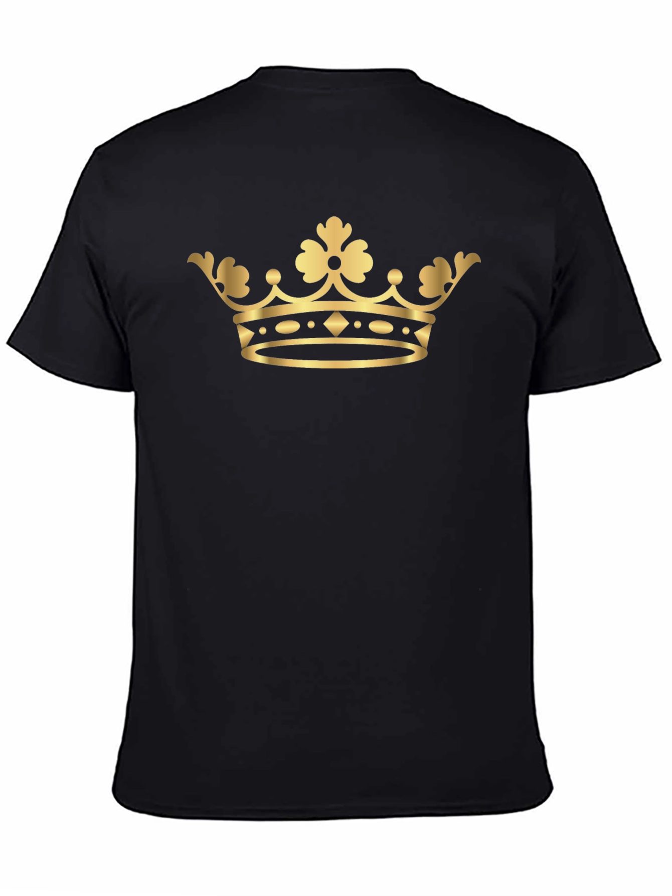 Gold Crown Graphic Tee - Classic Style