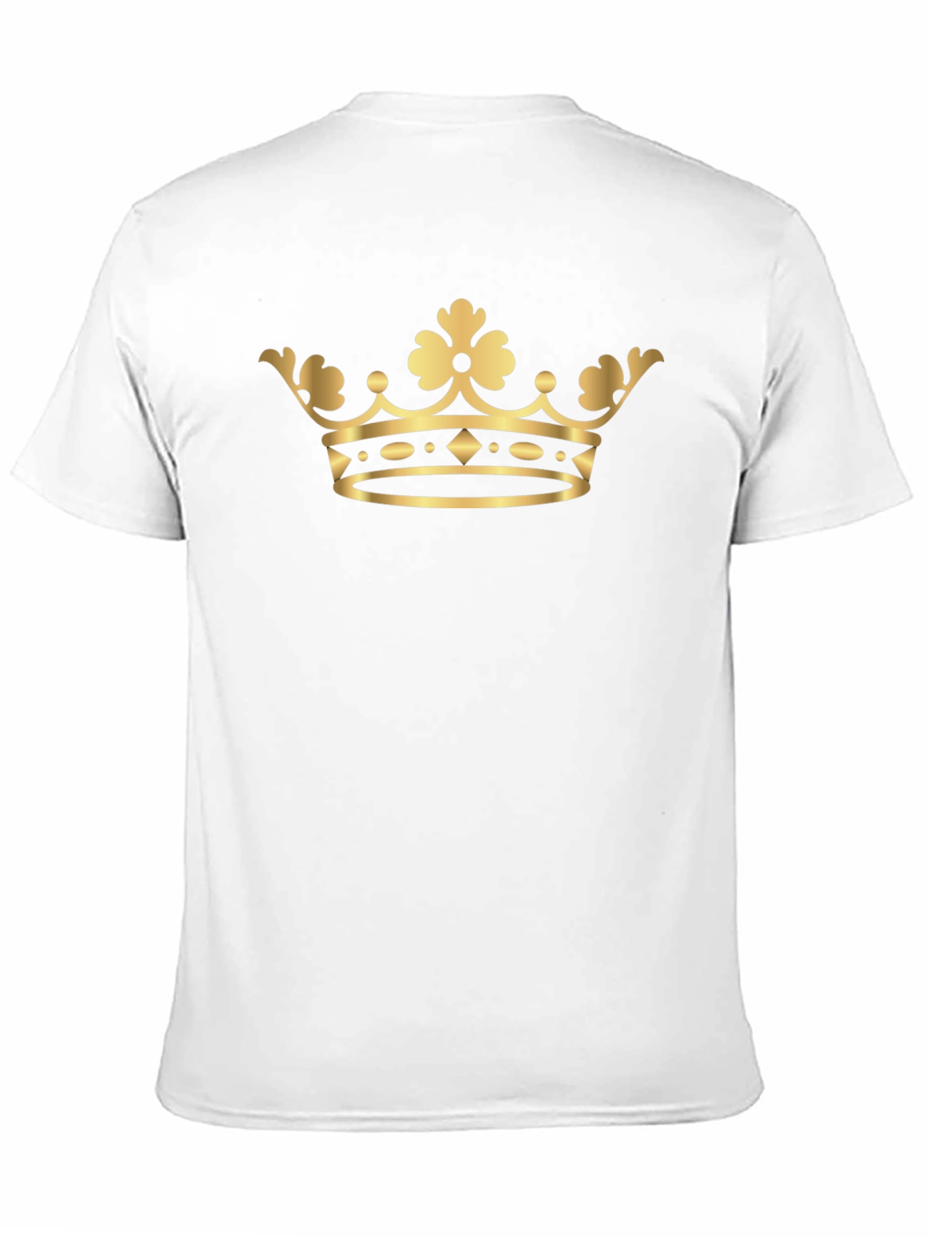 Gold Crown Graphic Tee - Classic Style