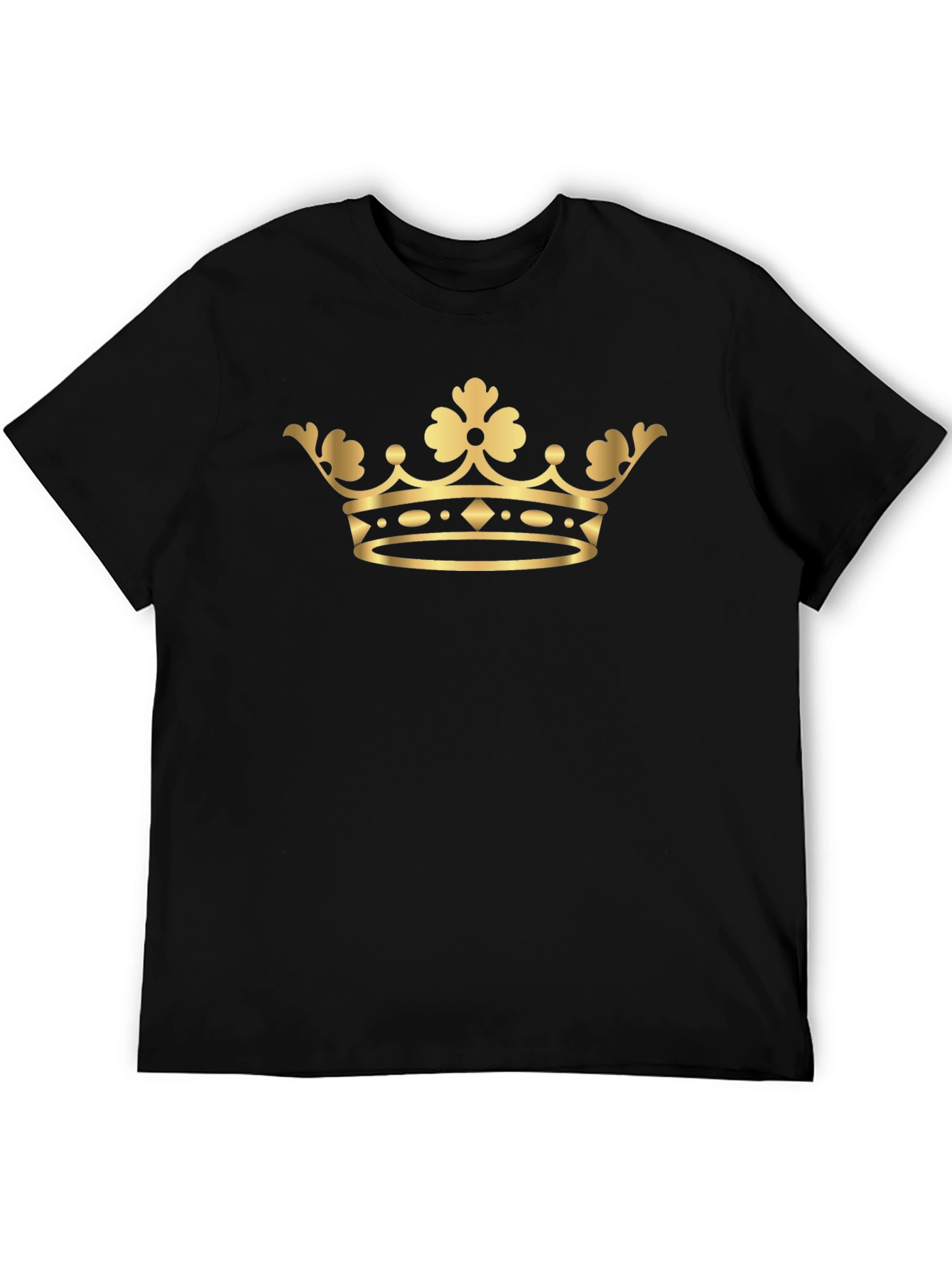 Gold Crown Graphic Tee - Classic Style