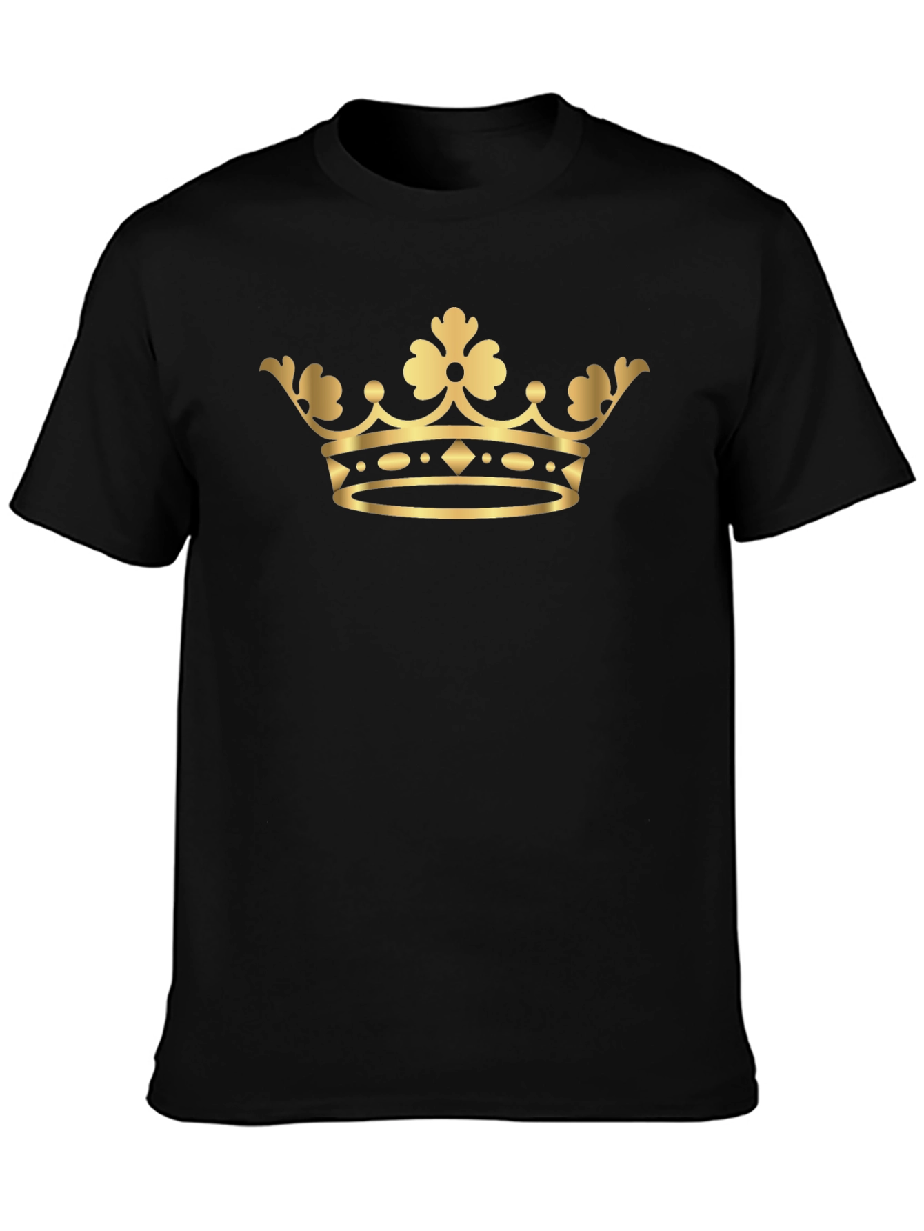 Gold Crown Graphic Tee - Classic Style